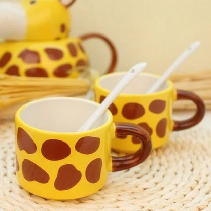 Alwht™ Giraffe Tea Kettle with 2 Tea Cups Set