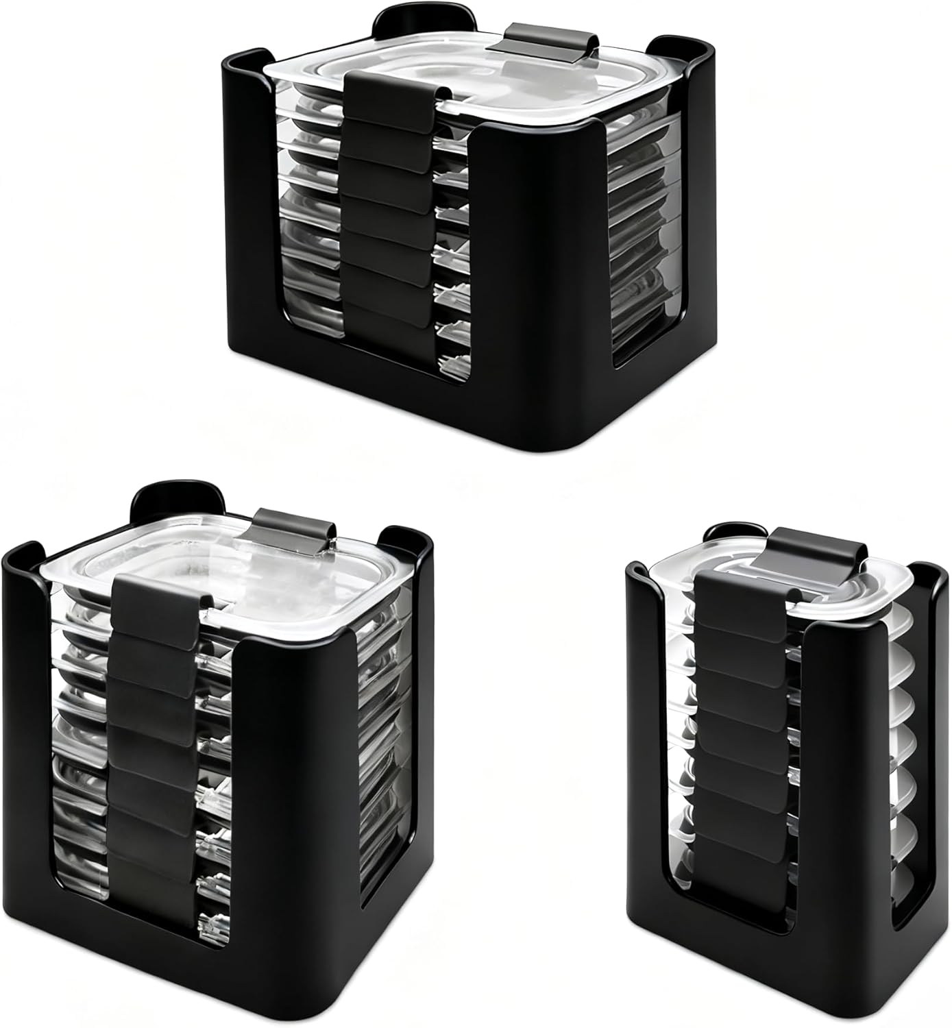 Alwht™ 3Pcs Kitchen Lid Organizer for Rubbermaid Brilliance Lids