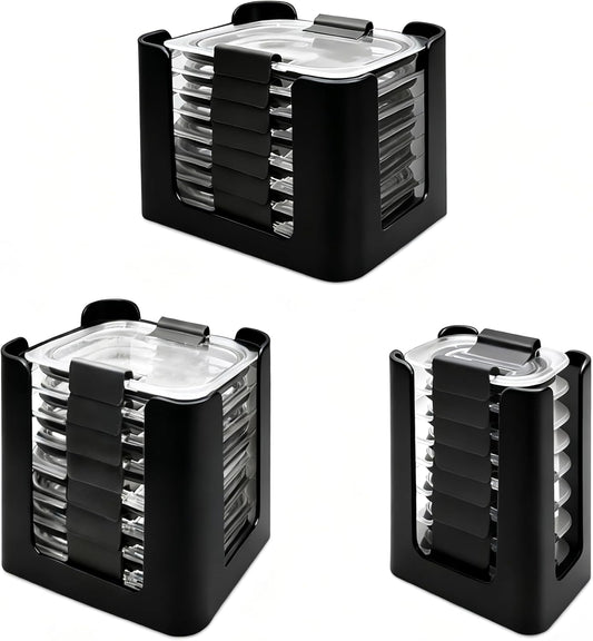 Alwht™ 3Pcs Kitchen Lid Organizer for Rubbermaid Brilliance Lids