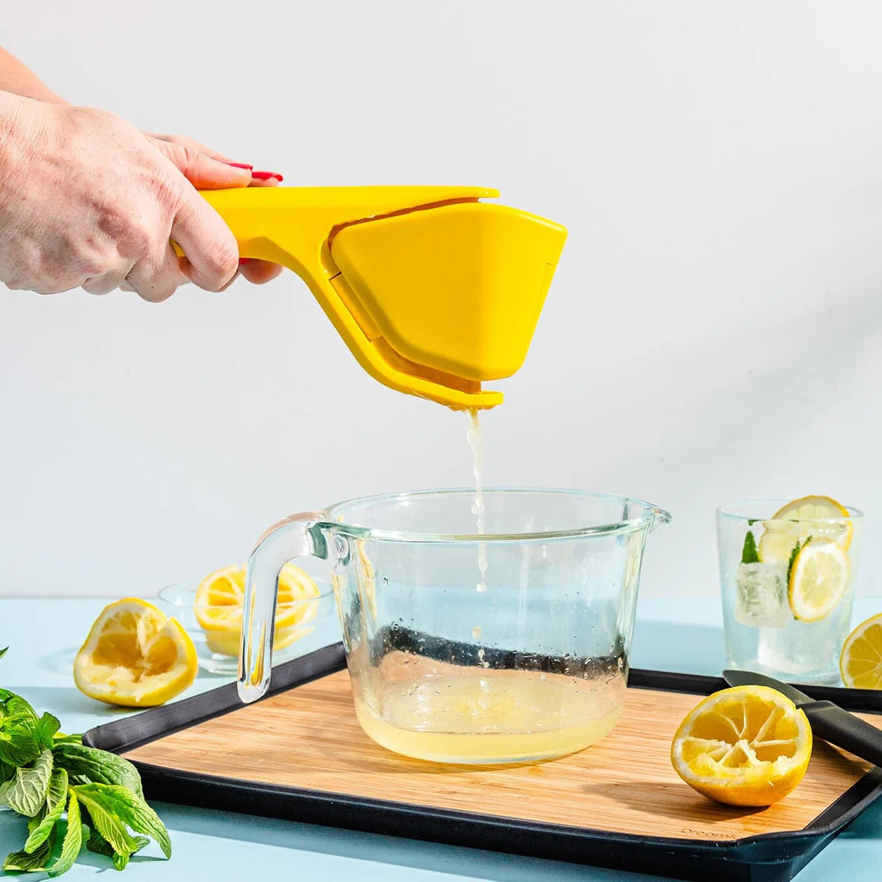 Lever Citrus Juicer Squeezer with Strainer