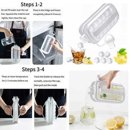 2 in 1 Ice Ball Maker Bottle