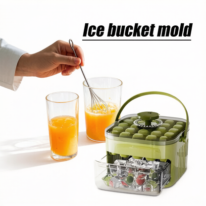 Ice Cube Tray with Lid and Bin