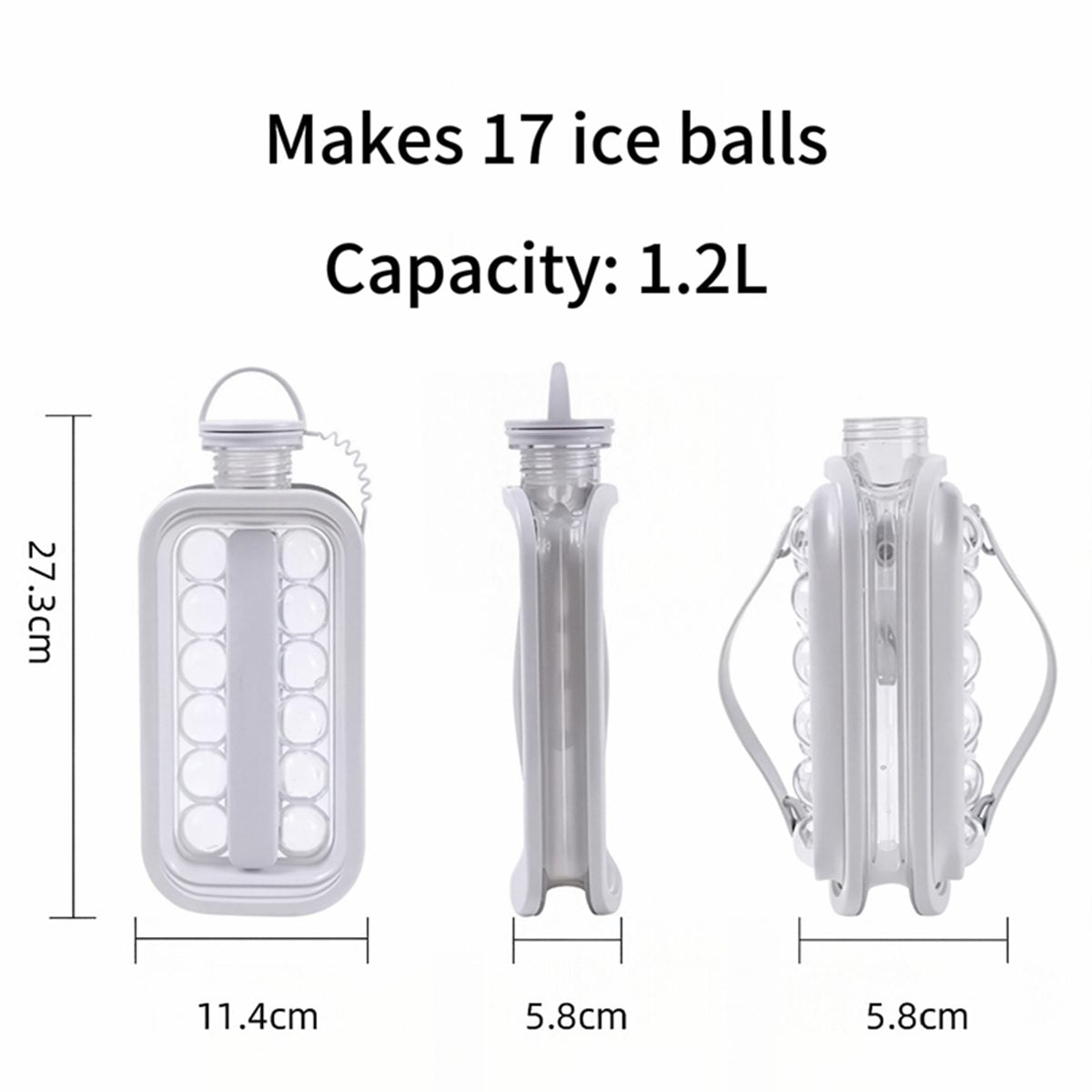 2 in 1 Ice Ball Maker Bottle