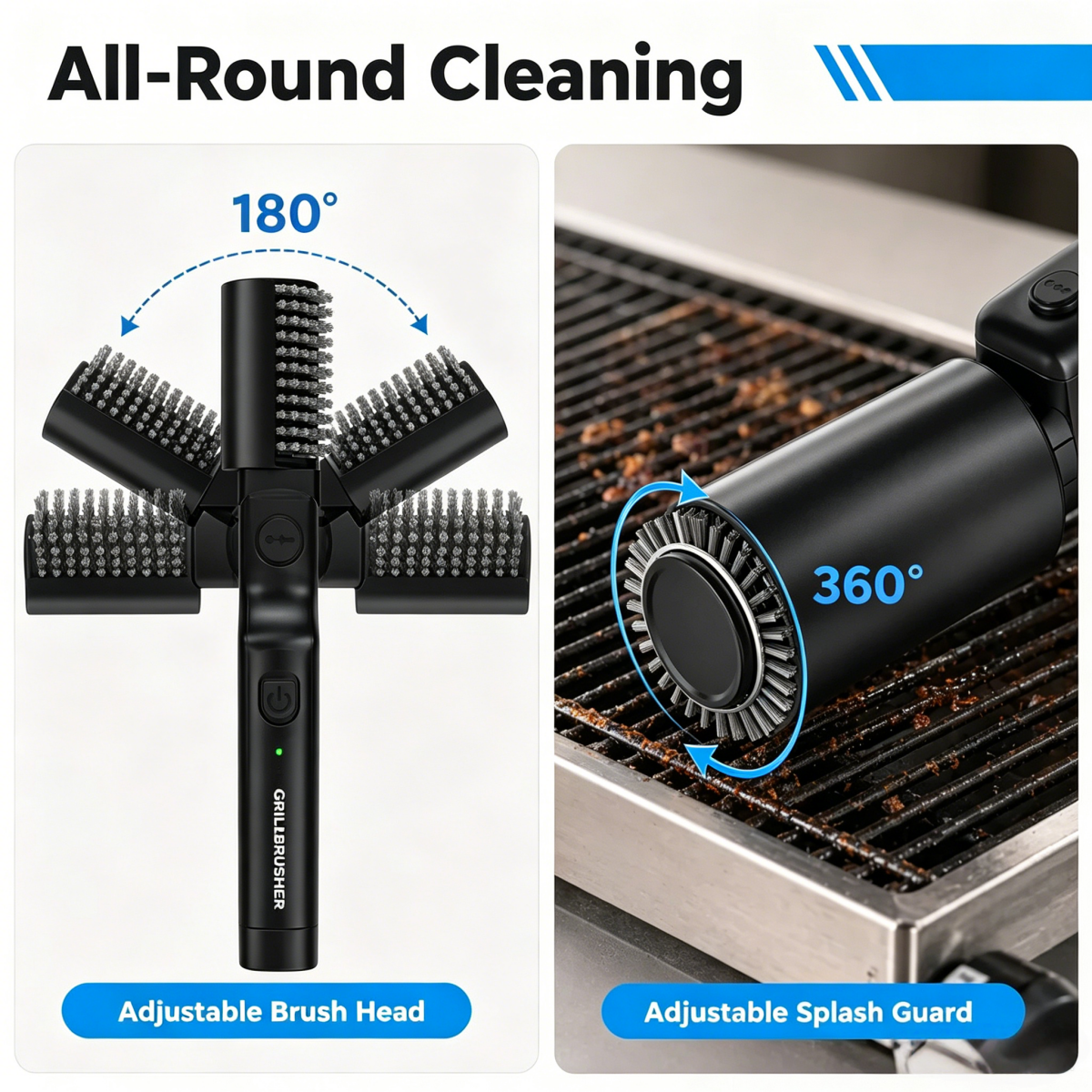 Cordless Electric BBQ Grill Cleaner