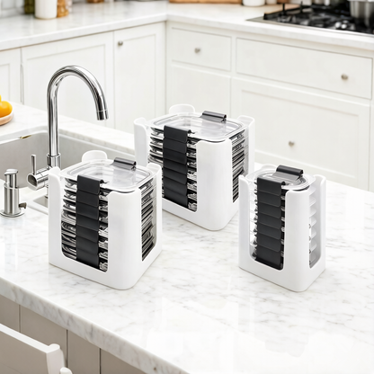 Alwht™ 3Pcs Kitchen Lid Organizer for Rubbermaid Brilliance Lids