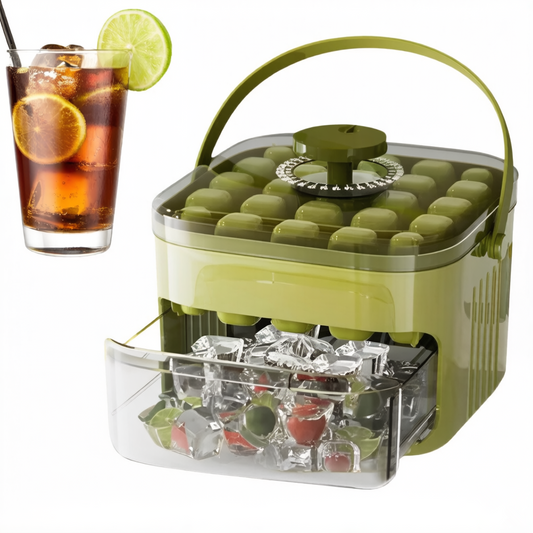 Ice Cube Tray with Lid and Bin